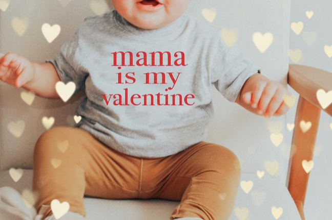 Mama is my valentine little red - Unisex